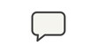 © Wisnu - Blank Speech Bubble Icon Simple Graphic Design.