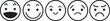 © kalam - Set of five different facial expressions and mood icons isolated on transparent background