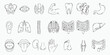 © Sabana - Collection of human body organ and body part line drawings for education and anatomy.