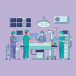 © David - Medical professionals perform surgery with advanced robotic equipment