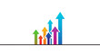 © Arif - Colorful arrows growing up isolated on transparent background, Vector