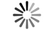 © Dilshad - Black and grey circular loading spinner icon isolated on transparent background