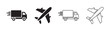 © Mr.Spy - Commercial shipping and fast delivery logistics vector icon set