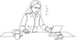 © Cici - Woman experiencing payment processing issues at a point of sale terminal.