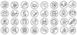 © Abdul - Disability inclusion and accessible workplace outline icon set for HR policy, diversity programs, and social equity platforms