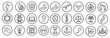 © Abdul - Spiritual values and interfaith ethics outline icon set for religious organizations, cultural education, and community outreach programs