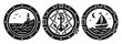 ©  MVectors - Nautical porthole windows with lighthouse anchor and sailboat