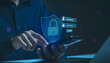 © Custard Pixel - Secure login authentication on smartphone person protecting digital identity with password verification account security privacy protection and trusted online access.