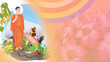 © Bathiya sadew - Poson Dansal Festival Illustration Background