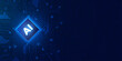 © Nahin - Artificial intelligence chip on blue digital circuit board background for future technology concept.