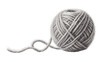 © Laura - Gray wool yarn ball with loose strand