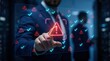 © Umnat - Security engineer responding to a security incident with red warning alert signs.