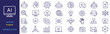 © MdShah - Artificial intelligence agents Icons Set –  AI, artificial, intelligence, agent, symbol, technology, automation, assistant and workflow premium modern outline vector collection.