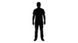 © Killer Abbas - man silhouette on white background standing figure