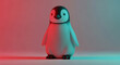 © Ideate Design 028 - Penguin toy figure with rounded body shape.