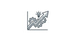 © sipa udin - Business growth graph icon with gears and lightbulb