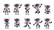 © orbit - Cute Robot Character Collection with Nine Different Poses and Expressions, 3D Illustration