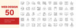 © Dear Lala - Web design icon set. Editable line icons. Vector illustration.