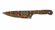 © berak - Ornate patterned chef's knife with intricate floral mandala designs