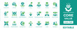 © Design Squirrel - Core Value Ethics Mission Vision Integrity Teamwork Inclusion Strategy Innovation Vector Icon Set