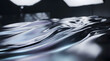 © Trendy Graphics - Abstract liquid metal wave background futuristic shiny chrome metallic surface with reflective ripples