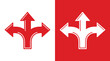 © Digital-Tech - Direction arrow navigation path icon set