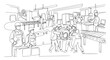 © Yusuf - Manufacturing factory line workers assembling heavy machinery part on production conveyor belt