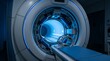 © Melati - Medical Imaging: Detailed MRI Scanner Interior with Blue Illumination