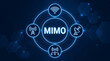 © Vactzone - MIMO Multiple Input, Multiple Output concept, technology, wireless communication systems to improve performance by using multiple