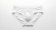 © harjiyo - Womens white cotton brief underwear.