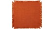 © SyedaMahfuja - Close-up of orange burlap fabric texture