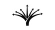 © Mitchal - black arrows pointing in different directions growth concept