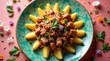 © Microb - A bright and stylized image of a Chinese pork dish