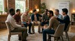 © chaipat - Diverse Men's Support Group Conversation