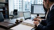 © James - Lawyers reviewing legal documents and contracts at desk, signing agreement, litigation mandate affidavit, corporate law firm meeting, professional attorney consultation