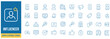 © tareq - Set of social media influencer line icons with editable stroke for digital marketing