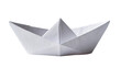 © Lubos - White paper origami boat folded from a single sheet