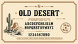 © 777SKYLABS - Old Desert Vintage Western serif display font for rustic branding and retro poster design