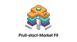 © lumika - Colorful Isometric Prull Stact Market Fit Concept Illustration.