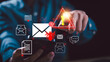 © Images for you - A cybersecurity analyst monitors phishing threats, malware alerts, suspicious emails, network vulnerabilities, digital risks, cybersecurity incidents, threat detection, data protection