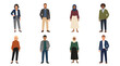 © Imsuniyah - Diverse Professional People Flat Vector Illustration Set: Business  Corporate Teams