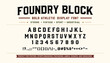 © 777SKYLABS - Foundry Block Bold Athletic Display Font for Vintage Sport Branding and Industrial Graphic Design