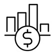 © Denys - Financial growth vector icon. Profit analysis Illustration sign. Revenue chart symbol. Investment performance logo.