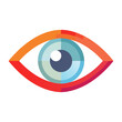 © aila - Stylized eye icon in flat design style