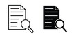 © Bell - Case studies icon set in black, suitable for graphic projects and designs