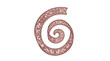 © Slamet - Ornate Rose Gold Spiral Lace Swirl with Floral Pattern