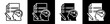 © Adityaayoga - Iq Assessment Icon Set In Black And White Filled Style Collection