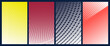 © JahirulIslam - Abstract geometric vector poster set with halftone grid and optical illusion patterns, Shape distortion and linear gradients with transition effect, dynamic graphic for banner and wall art, kit 1