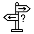 © Yan - Navigating crossroads Abstract illustration of difficult decisions, multiple paths, and future uncertainty symbol