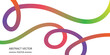 © Design Pro House - Abstract Colorful Curved Lines Background Vector Design. Vector Color Lines with Gradient. Geometric Shapes Graphic Design Element